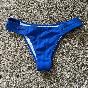 Royal blue bikini bottoms, never worn